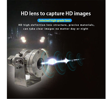 4K CCTV Anti-Explosion Fisheye PTZ Camera Stainless Steel for Truck Build-in MIC Starlight IR