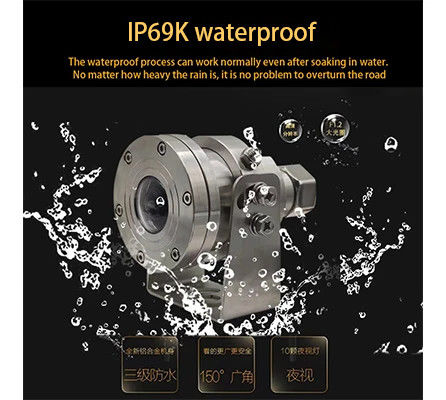 4K CCTV Anti-Explosion Fisheye PTZ Camera Stainless Steel for Truck Build-in MIC Starlight IR