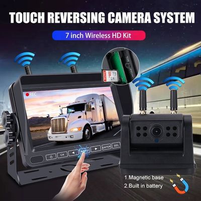 HD Combo 7-inch Screen Rechargeable Battery Wireless Backup Imaging Reverse Camera